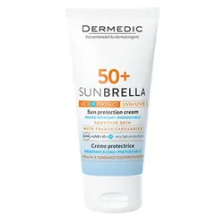 Dermedic Sunbrella Creme Spf50+ Peau Sensbles pour couperosique 50ml