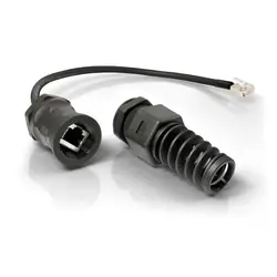 QuWireless QRJ45 câble de réseau Noir 0,16 m