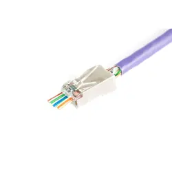 Digitus X-ML-6F-EZ connecteur de fils RJ45 Gris, Transparent
