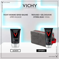 Vichy Homme Hydra Mag C+ Soin Hydratant Anti-Fatigue Visage Et Yeux Sensibles | 50ml TROUSSE