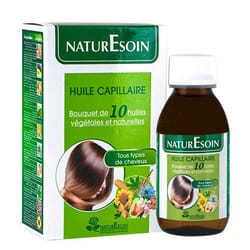 NaturEsoin Huile Capillaire 10 Bain d’Huiles Végétales – 125 ml