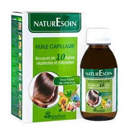 NaturEsoin Huile Capillaire 10 Bain d’Huiles Végétales – 125 ml