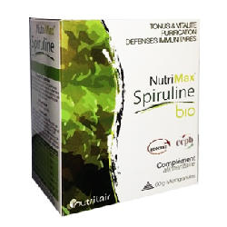Spiruline Bio poudre  Nutrimax en microgranules 60g - Nutrimax