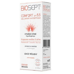 Biosept 5.5 Gel Nettoyant Traitant 120Ml