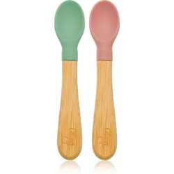 Citron Bamboo Spoon Green/ Pink 2 pcs