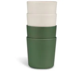 Citron Bio Based Cups Set Green/Cream 4 pcs