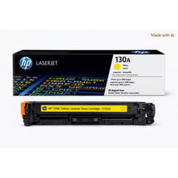 HP Cartouche de toner jaune d'origine LaserJet 130A