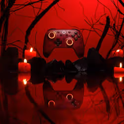 8Bitdo Ultimate 2 - WUCHANG: Fallen Feathers Bourgogne Bluetooth/RF/USB Manette de jeu Analogique/Numérique Android, PC - Vue supplémentaire 4