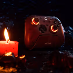 8Bitdo Ultimate 2 - WUCHANG: Fallen Feathers Bourgogne Bluetooth/RF/USB Manette de jeu Analogique/Numérique Android, PC - Vue supplémentaire 6