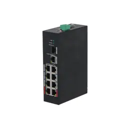 Dahua Technology PFS3110-8ET-96-V2 Non-géré Fast Ethernet (10/100) Connexion Ethernet, supportant l'alimentation via ce port (PoE) 10U Noir