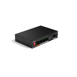 Dahua Technology PoE SF1005P Non-géré L2 Fast Ethernet (10/100) Connexion Ethernet, supportant l'alimentation via ce port (PoE) Noir