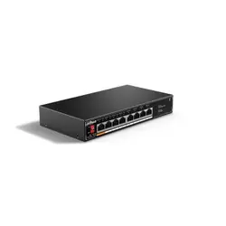 Dahua Technology PoE SF1008LP Non-géré L2 Fast Ethernet (10/100) Connexion Ethernet, supportant l'alimentation via ce port (PoE) Noir