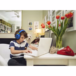 JBL JR460 NC Écouteurs Sans fil Arceau Musique Bluetooth Bleu - Vue supplémentaire 9