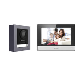 Hikvision DS-KIS602(B) système vidéophone 2 MP 17,8 cm (7") Noir, Gris