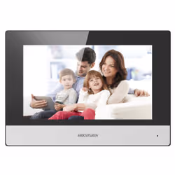 Hikvision DS-KIS602(B) système vidéophone 2 MP 17,8 cm (7") Noir, Gris - Vue supplémentaire 2