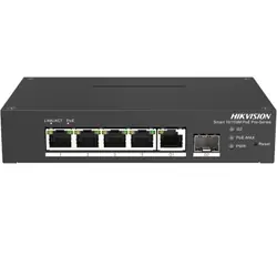 Hikvision DS-3T1306P-SI/HS commutateur réseau Géré L2 Fast Ethernet (10/100) Connexion Ethernet, supportant l'alimentation via ce port (PoE) Noir