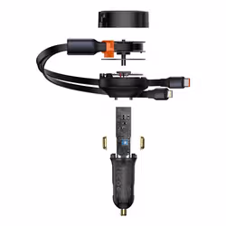 Baseus Enjoyment Smartphone Noir Allume-cigare Charge rapide Auto - Vue supplémentaire 6