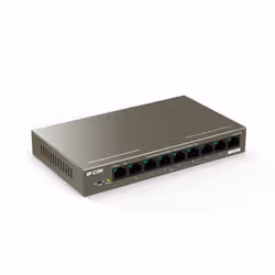 IP-COM Networks F1109P-8-102W commutateur réseau Non-géré Fast Ethernet (10/100) Connexion Ethernet, supportant l'alimentation via ce port (PoE) Gris - Vue supplémentaire 2