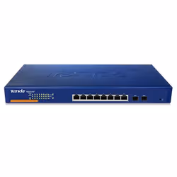 Tenda TEG1210P commutateur réseau Géré L2 Connexion Ethernet, supportant l'alimentation via ce port (PoE) Bleu - Vue supplémentaire 2