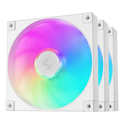 DeepCool FD14 ARGB WH 3 in 1 Boitier PC Ventilateur 14 cm Noir, Blanc 3 pièce(s)