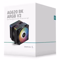 DeepCool AG620 BK ARGB V2 Carte SIM, Carte-mère Refroidisseur d'air 12 cm Noir 1 pièce(s) - Vue supplémentaire 6