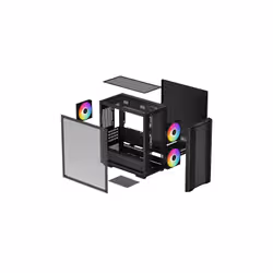 DeepCool CC360 ARGB Mini Tower Noir - Vue supplémentaire 11