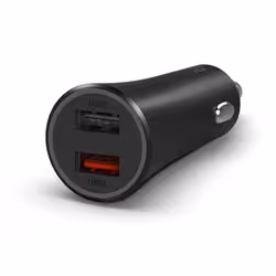Xiaomi Mi 37W Dual-Port Car Charger Universel Noir Allume-cigare Auto - Vue supplémentaire 2