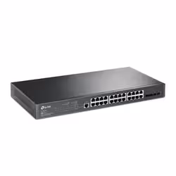TP-Link JetStream 24-Port Gigabit L2+ Managed Switch with 4 SFP SlotsPORT: 24× Gigabit RJ45 Ports, 4× Gigabit SFP Slots, RJ45/Micro-USB Console PortSPEC: 1U 19-inch Rack-mountable Steel CaseFEATURE: I (TL-SG3428) - Vue supplémentaire 2