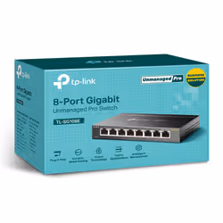 TP-Link TL-SG108E commutateur réseau Géré L2 Gigabit Ethernet (10/100/1000) Noir (TL-SG108E) - Vue supplémentaire 3