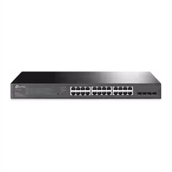 TP-LINK TL-SG2428P commutateur réseau Gigabit Ethernet (10/100/1000) Noir Connexion Ethernet, supportant l'alimentation via ce p