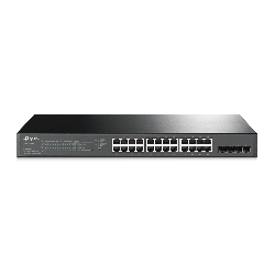 TP-LINK TL-SG2428P commutateur réseau Gigabit Ethernet (10/100/1000) Noir Connexion Ethernet, supportant l'alimentation via ce p