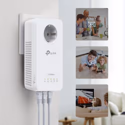 TP-Link TL-WPA8631P KIT Adaptateur réseau CPL 300 Mbit/s Ethernet/LAN Wifi Blanc 2 pièce(s) - Vue supplémentaire 3