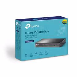 TP-Link TL-SF1008LP commutateur réseau Non-géré Fast Ethernet (10/100) Connexion Ethernet, supportant l'alimentation via ce port (PoE) Noir - Vue supplémentaire 3
