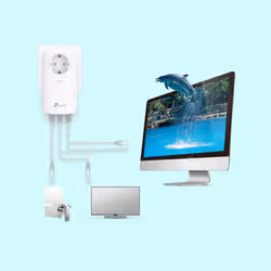 TP-Link TL-PA8033P KIT Adaptateur réseau CPL 1300 Mbit/s Ethernet/LAN Blanc 2 pièce(s) - Vue supplémentaire 3