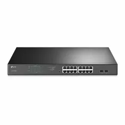 TP-Link TL-SG1218MPE JetStream 16-Port Gigabit Easy Smart PoE+ Switch with 2 SFP Slots (TL-SG1218MPE)