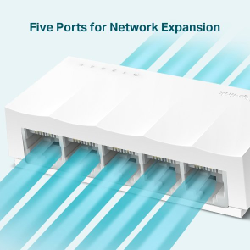 TP-LINK LS1005 commutateur réseau Non-géré Fast Ethernet (10/100) Blanc (LS1005)