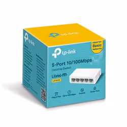 TP-LINK LS1005 commutateur réseau Non-géré Fast Ethernet (10/100) Blanc (LS1005) - Vue supplémentaire 5