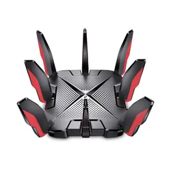 TP-LINK ARCHER GX90 routeur sans fil Gigabit Ethernet Tri-bande (2,4 GHz / 5 GHz / 5 GHz) 4G Noir, Rouge