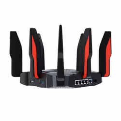 TP-LINK ARCHER GX90 routeur sans fil Gigabit Ethernet Tri-bande (2,4 GHz / 5 GHz / 5 GHz) 4G Noir, Rouge - Vue supplémentaire 3