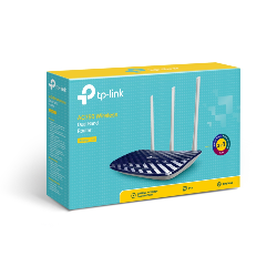 TP-LINK AC750 routeur sans fil Fast Ethernet Bi-bande (2,4 GHz / 5 GHz) 4G Noir, Blanc (Archer C20)