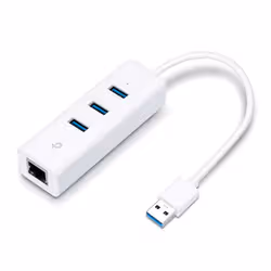 TP-Link UE330 station d'accueil Avec fil USB 3.2 Gen 1 (3.1 Gen 1) Type-A Blanc - Vue supplémentaire 2