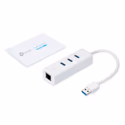 TP-Link UE330 station d'accueil Avec fil USB 3.2 Gen 1 (3.1 Gen 1) Type-A Blanc - Vue supplémentaire 3