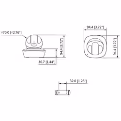 Dahua Technology IPC-A35 caméra de sécurité Dôme Caméra de sécurité IP Intérieure 2048 x 1536 pixels - Vue supplémentaire 2