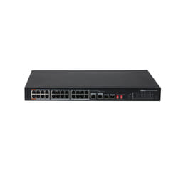 Dahua Technology PoE DH-PFS3226-24ET-240 commutateur réseau Non-géré L2 Gigabit Ethernet (10/100/1000) Connexion Ethernet, supportant l'alimentation via ce port (PoE) 1U Noir
