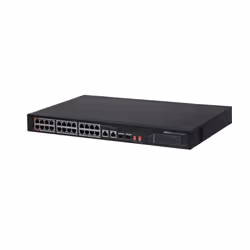 Dahua Technology PoE DH-PFS3226-24ET-240 commutateur réseau Non-géré L2 Gigabit Ethernet (10/100/1000) Connexion Ethernet, supportant l'alimentation via ce port (PoE) 1U Noir - Vue supplémentaire 3