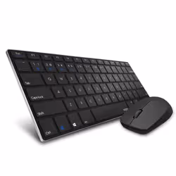 Rapoo 9000M clavier Souris incluse Bluetooth QWERTY Noir, Argent - Vue supplémentaire 3