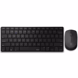 Rapoo 9000M clavier Souris incluse Bluetooth QWERTY Noir, Argent - Vue supplémentaire 4