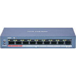 Hikvision Digital Technology DS-3E0109P-E/M(B) commutateur réseau Non-géré L2 Fast Ethernet (10/100) Connexion Ethernet, supportant l'alimentation via ce port (PoE) Bleu