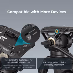 SmallRig 3751B trépied Caméscope portable 3 pieds Noir - Vue supplémentaire 3