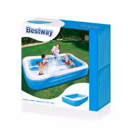 Bestway PISCINE FAMILIALE RECTANGULAIRE - 3.05m x 1.83m x 56cm - bleue - Vue supplémentaire 5